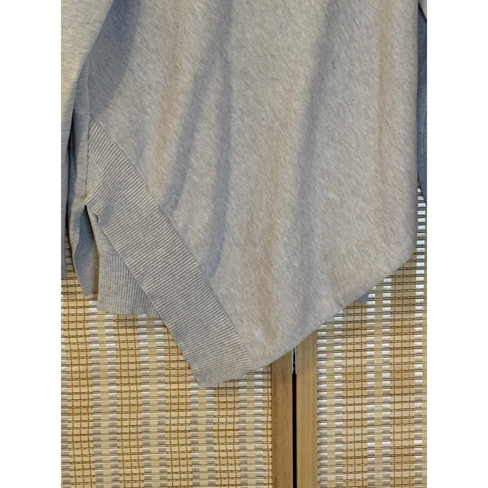 Verve Ami Womens XL Sweater Tan Heather Asymmetrical Hem Boho Coastal Preppy